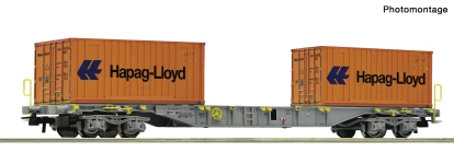 Roco 6600304 - H0 - Containertragwagen Hapag-Lloyd, PKP, Ep. V-VI